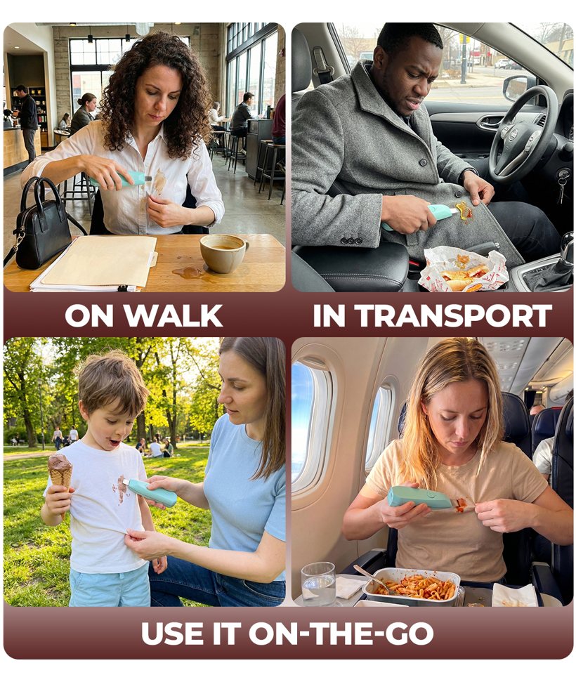 Using InstaSpot on the go — café, car, park, plane